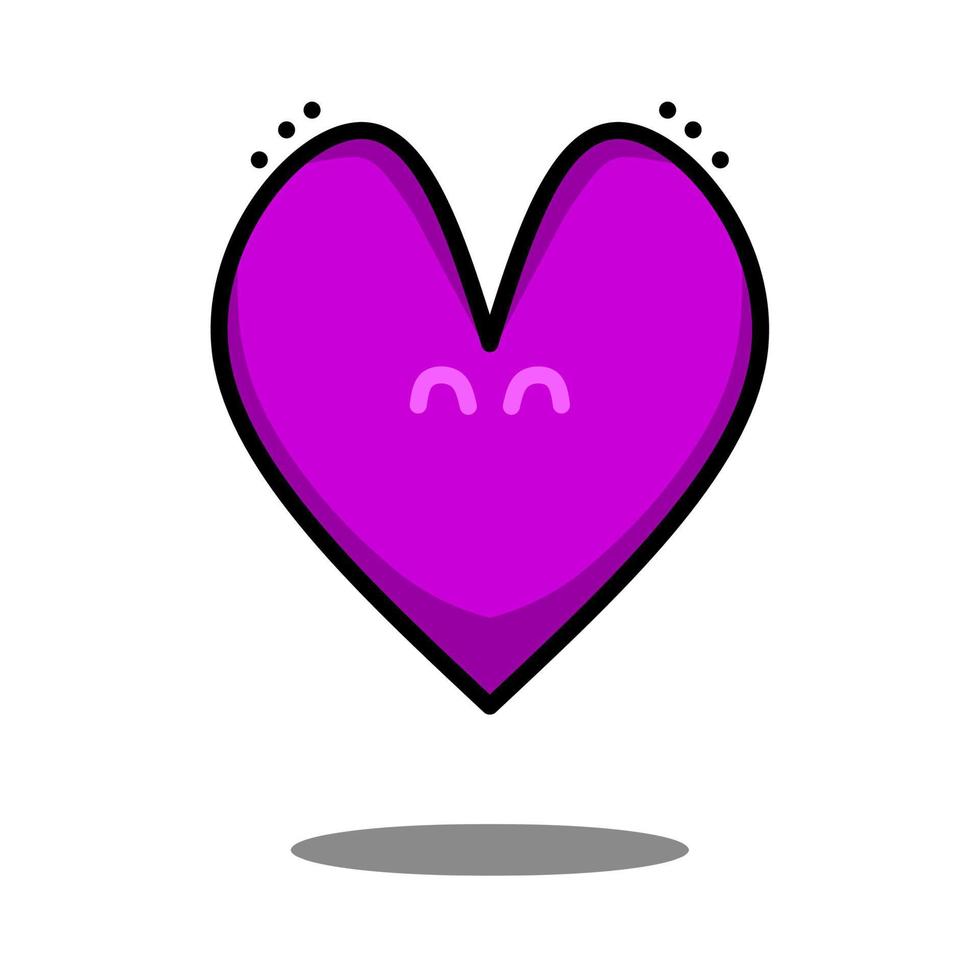 design de ícone de amor, ícone simples com conceito de elegância, perfeito para o símbolo dos namorados ou o logotipo do seu negócio vetor
