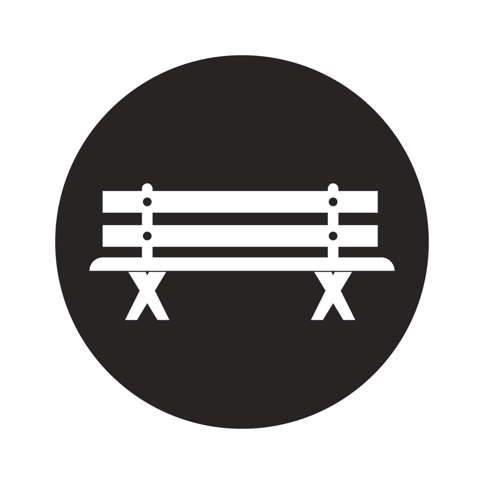 ícone de cadeira de jardim vetor