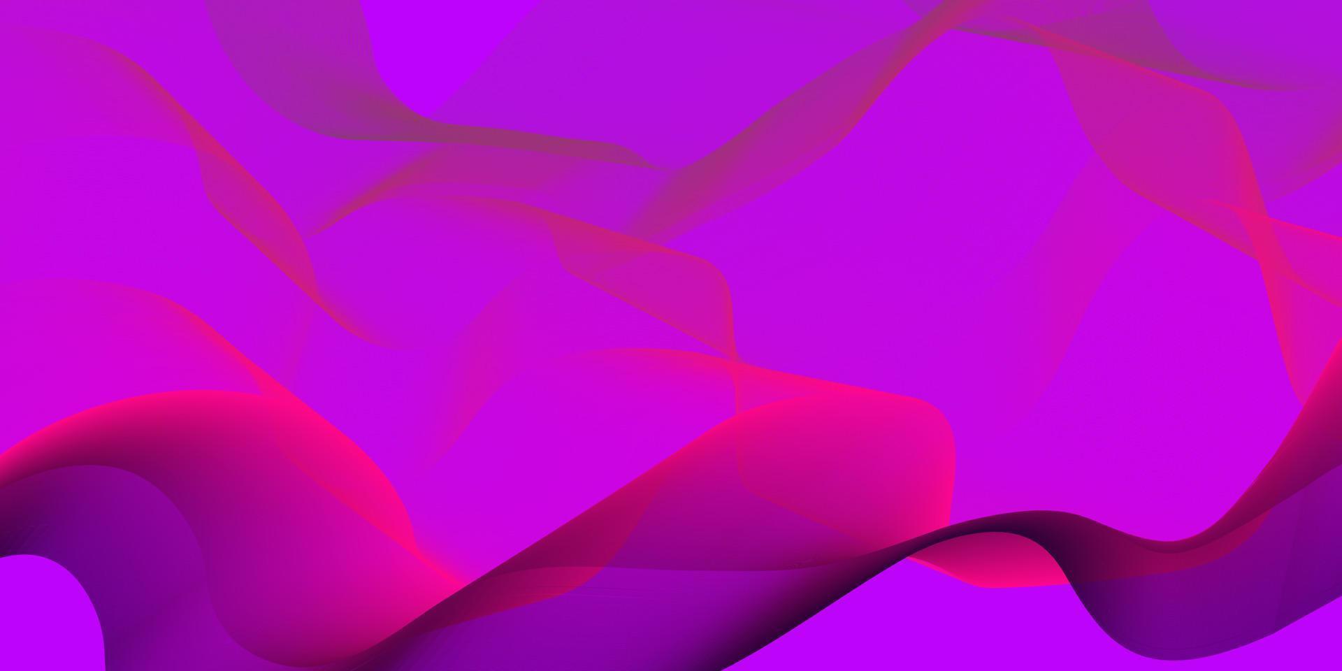 fundo abstrato com ondas em gradações rosa e lilás. linhas fluidas onduladas. projeto futurista. fundo ondulado. ilustração vetorial. para fundo de papel de parede, site, folheto ou capa. vetor