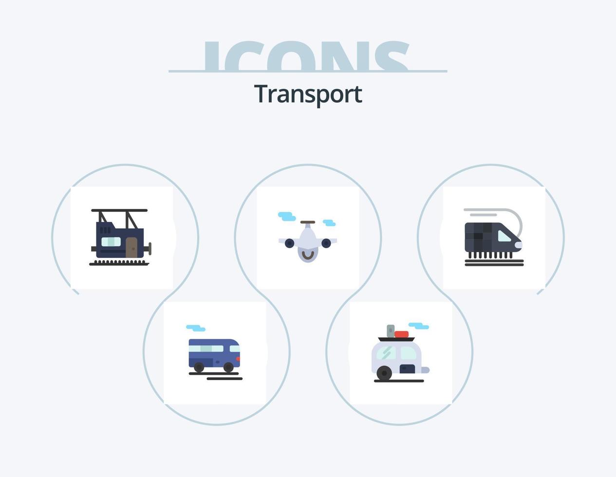 design de ícones do pacote de ícones planos de transporte 5. transporte. mundo. transporte. transporte. avião vetor