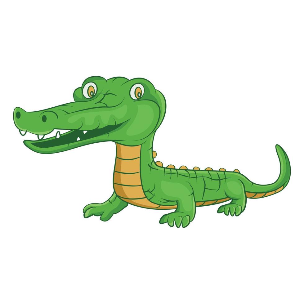 ilustração de crocodilo verde vetor