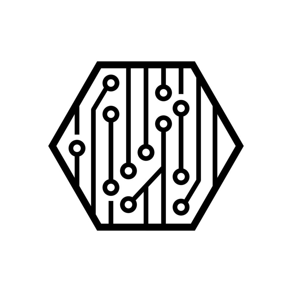 logotipo do circuito moderno vetor