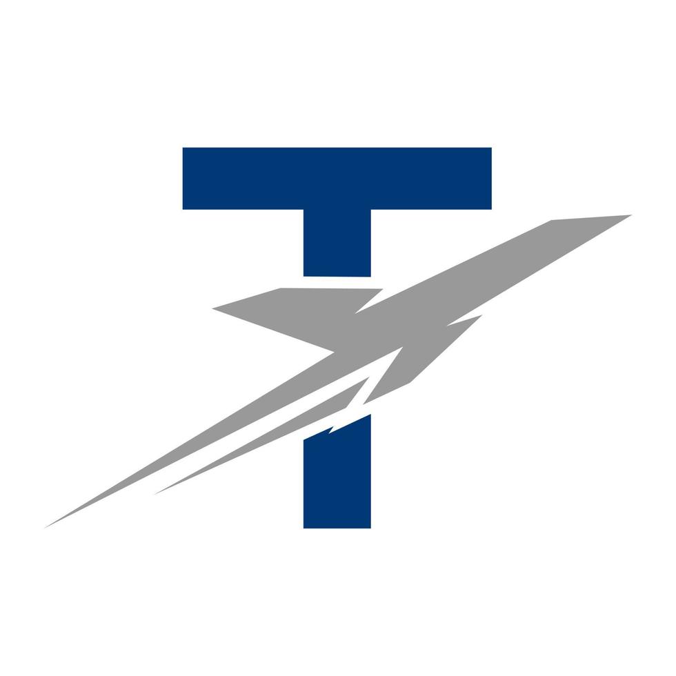 logotipo de viagens tropicais no conceito de letra t. modelo inicial de design de logotipo de viagem vetor
