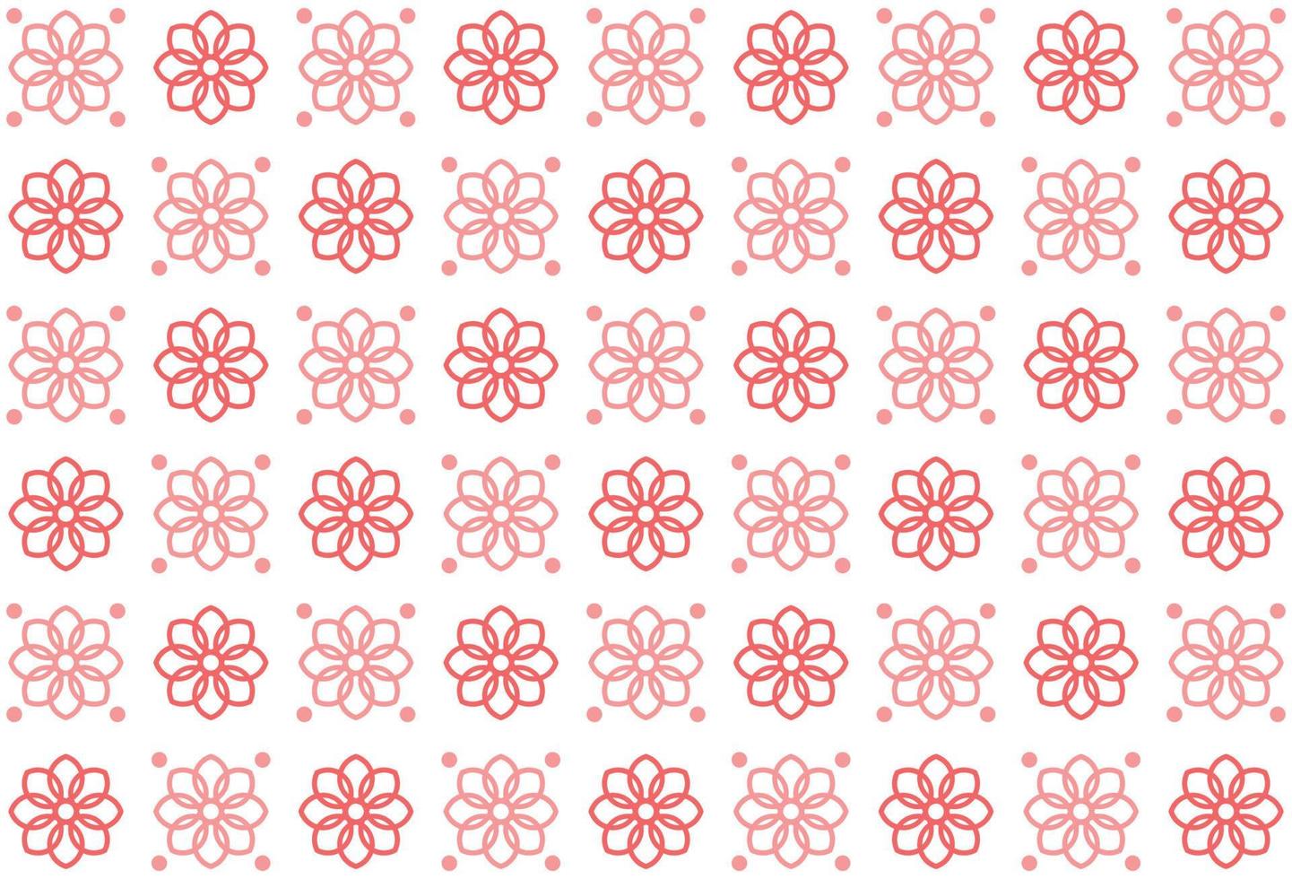 padrão perfeito de flores cor de rosa abstratas vetor