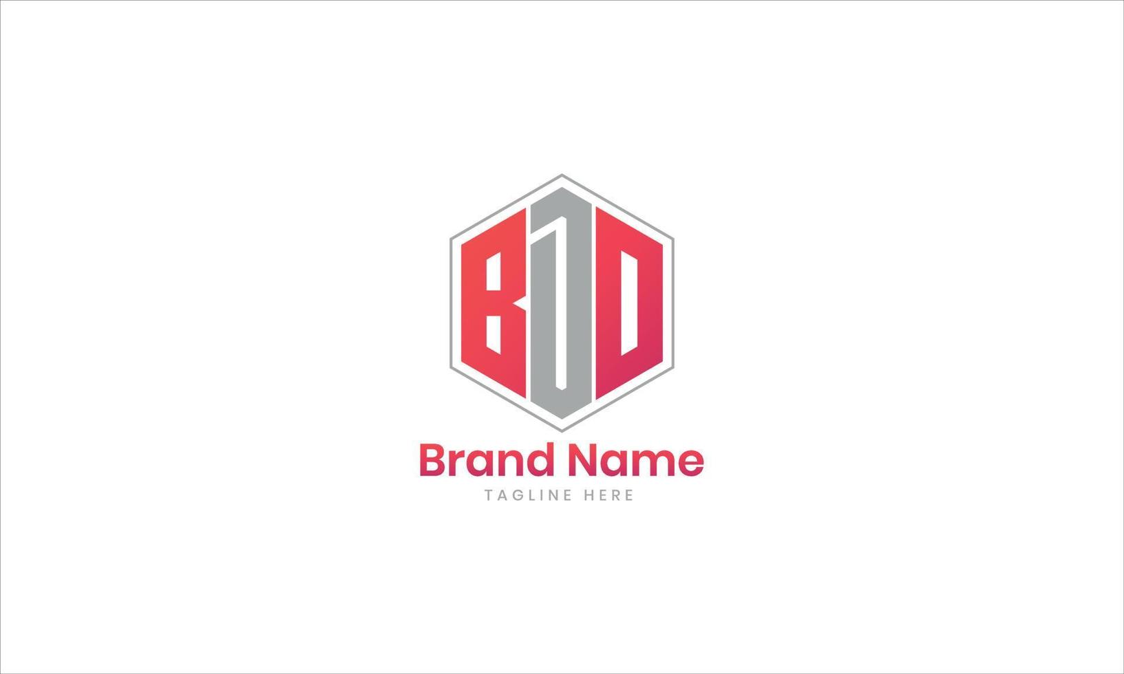 logotipo de letra bdd com forma de polígono, conceito de logotipo de letra de iniciais criativas bdd. design de letras bdd. vetor profissional