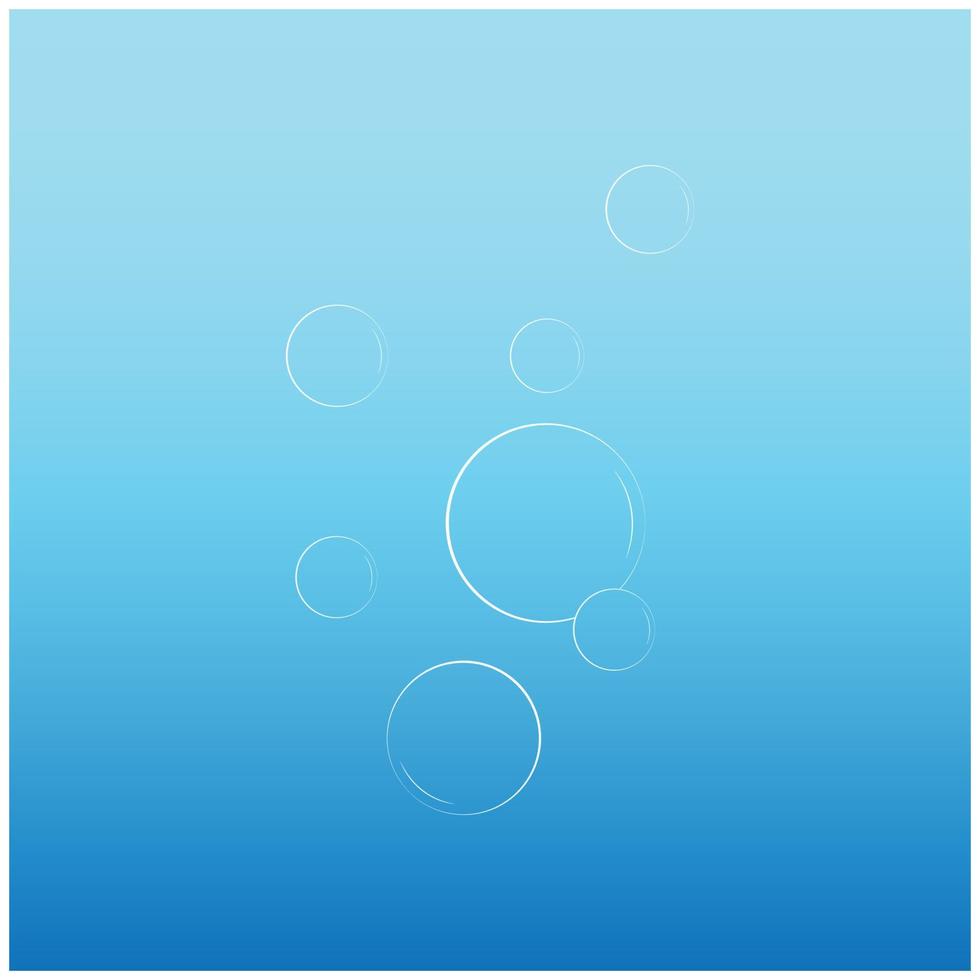 design de ilustração de logotipo de bolha de água vetor