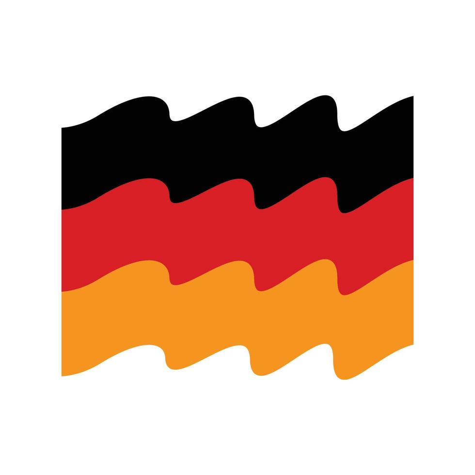 design de ilustração do logotipo da bandeira alemã vetor