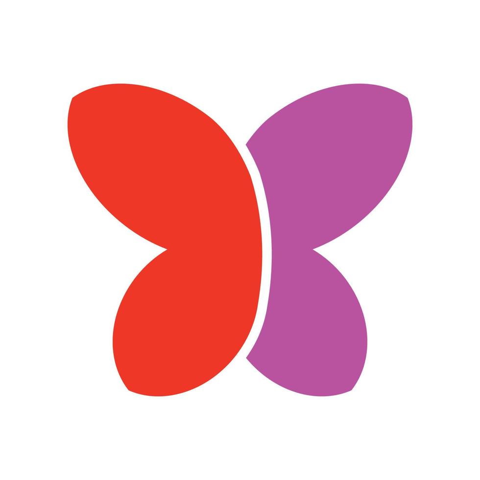 modelo de vetor de design de logotipo de borboleta na moda