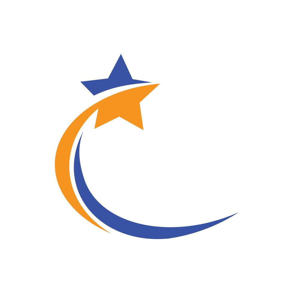 design de ilustração de logotipo de estrela simples e moderno vetor
