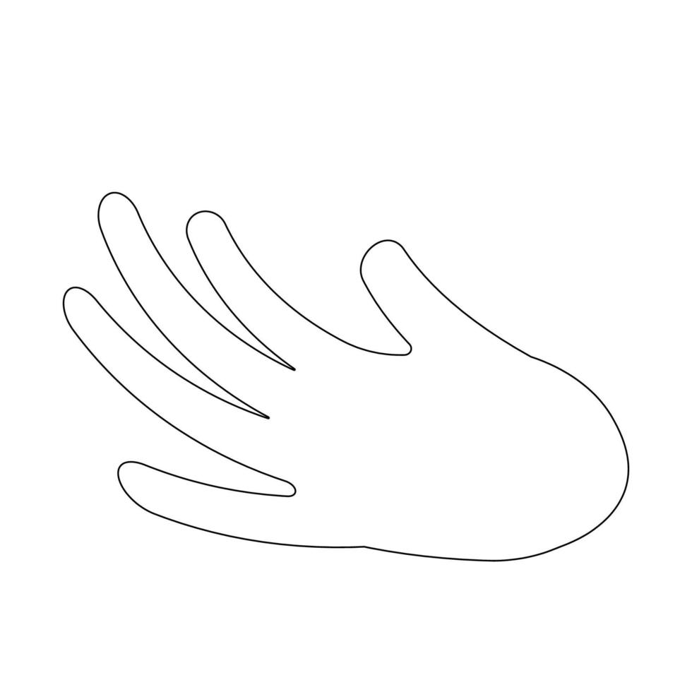 modelo de vetor de logotipo de mão simples