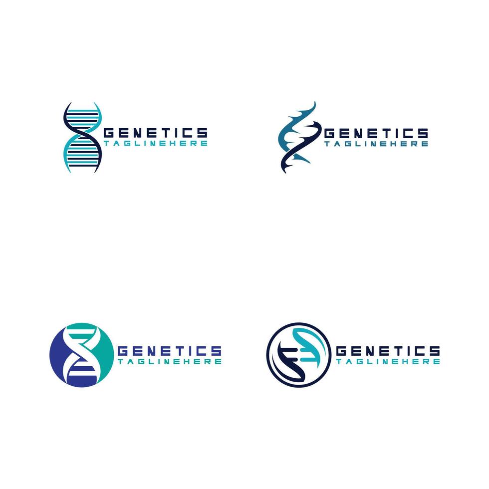 modelo de design de logotipo de vetor de DNA logotipo médico moderno símbolo de ícone de ciência de laboratório Vetor de sinal de farmacologia colorido