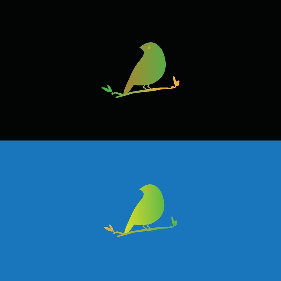 modelo de ícone de imagem de design de logotipo de pássaro vetor