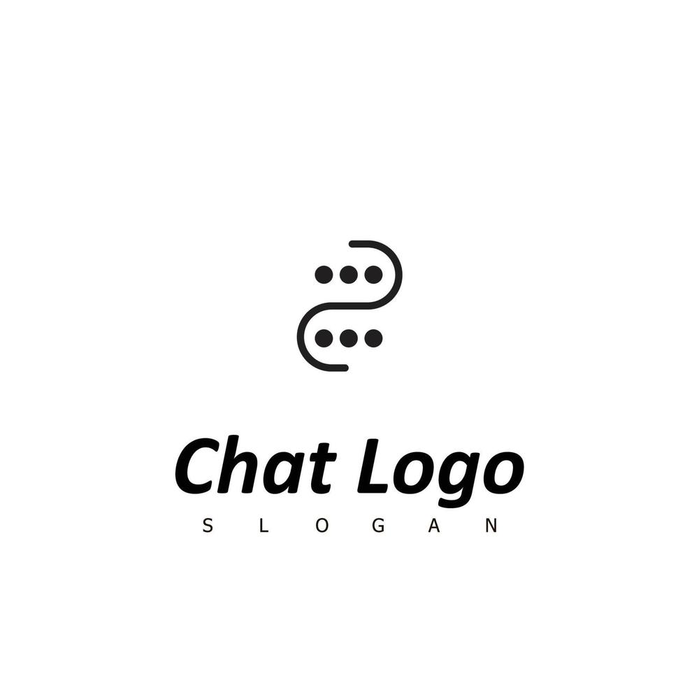 bate-papo conversa logotipo social vetor