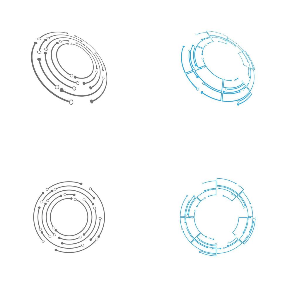 vetor de modelo de ícone de circuito