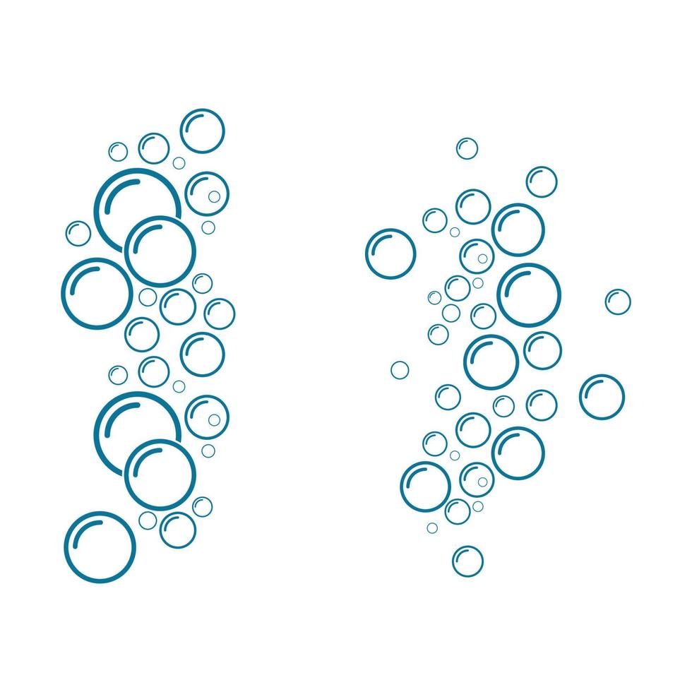 ilustração vetorial de bolha de água vetor