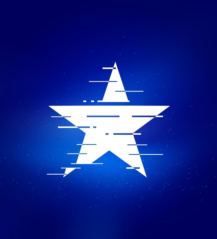 logotipo de velocidade rápida da estrela. signo animado. rótulos de tecnologia, manchetes de jogos, pôsteres esportivos, design de livros e pôsteres, etc. vetor