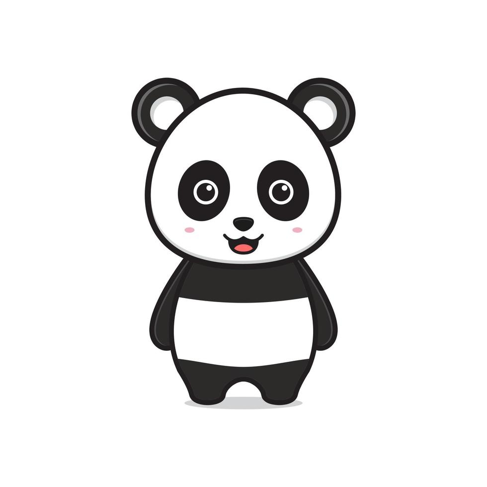 panda dos desenhos animados relaxante no bambu 6792710 Vetor no Vecteezy