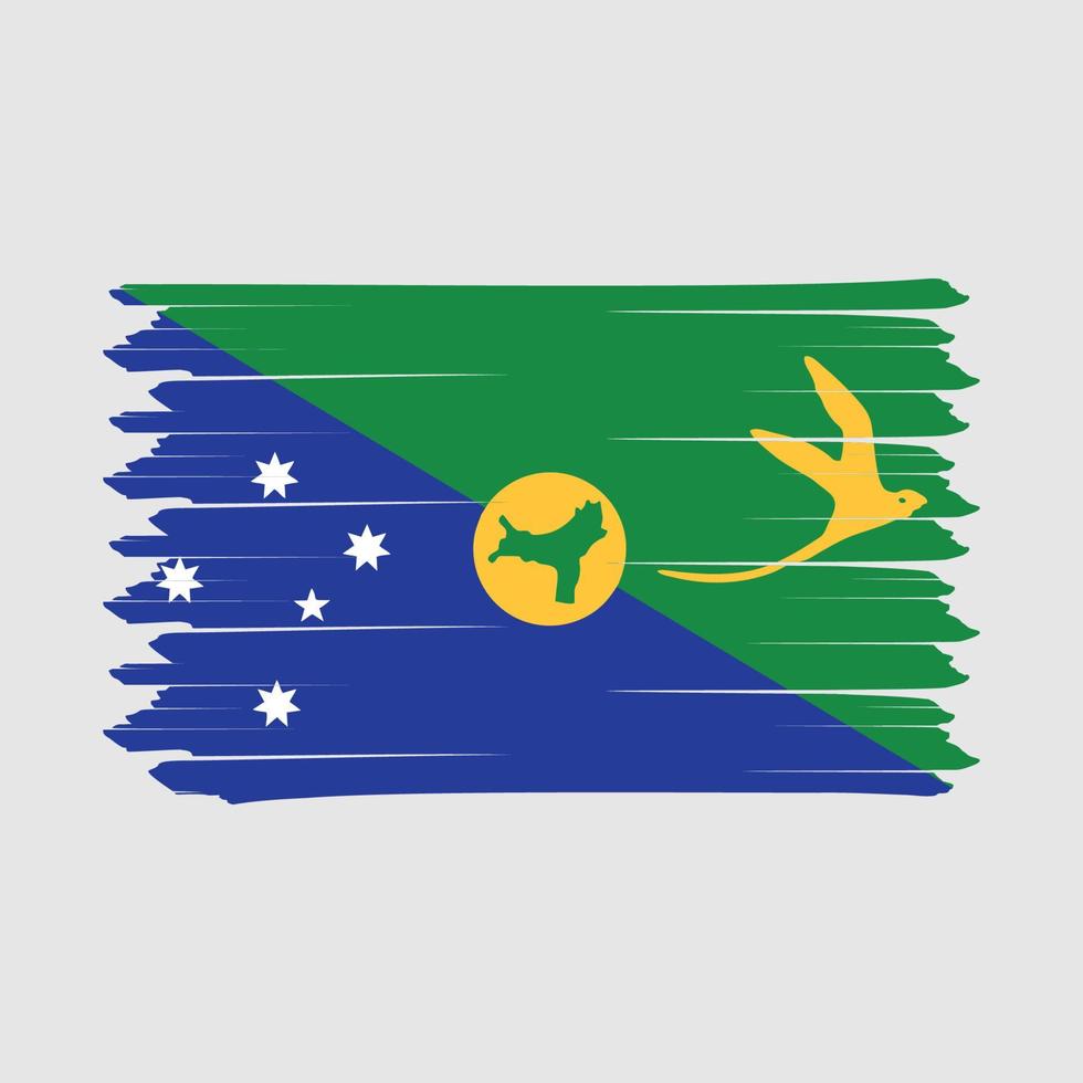 escova de bandeira das ilhas natalinas vetor