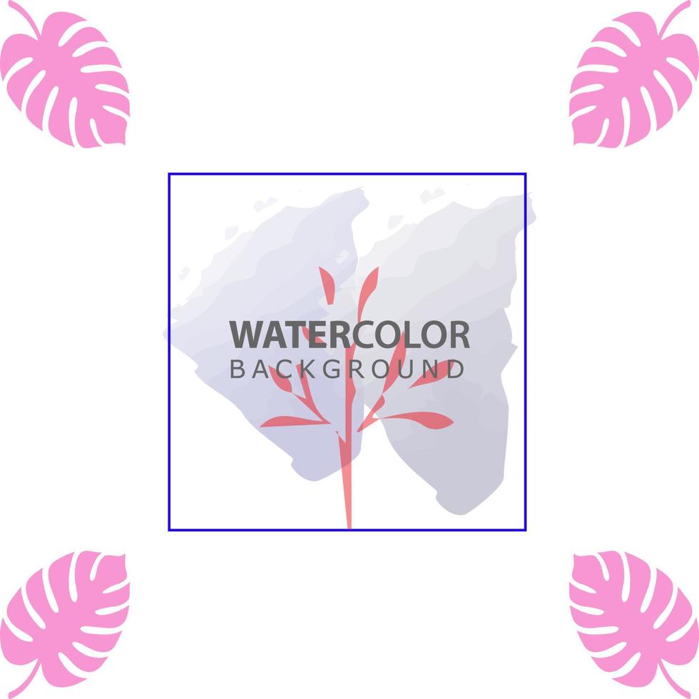 fundo de design minimalista em cor pastel de arco-íris suave. modelo de banner de aquarela de pincel quadrado abstrato para post de mídia social, capa, pôster, cartão-presente, folheto, panfleto, convite, cartaz vetor