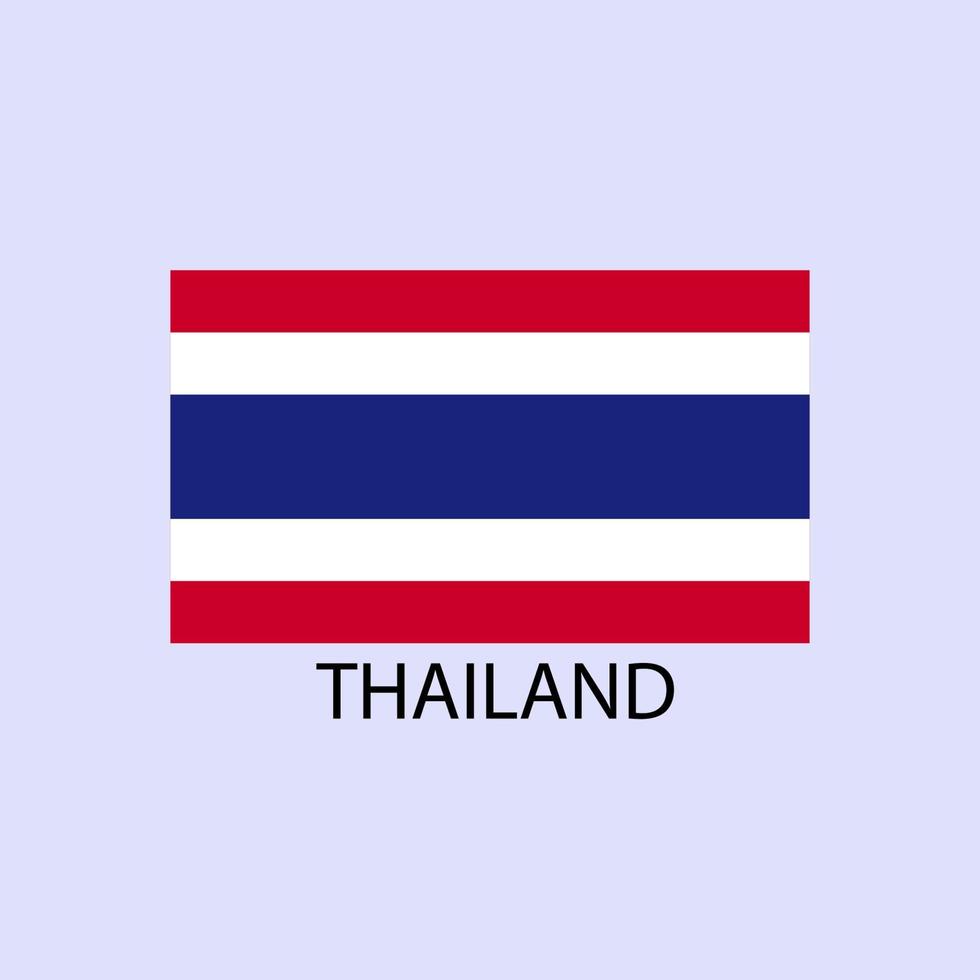 mapa da tailândia com a imagem da bandeira nacional vetor