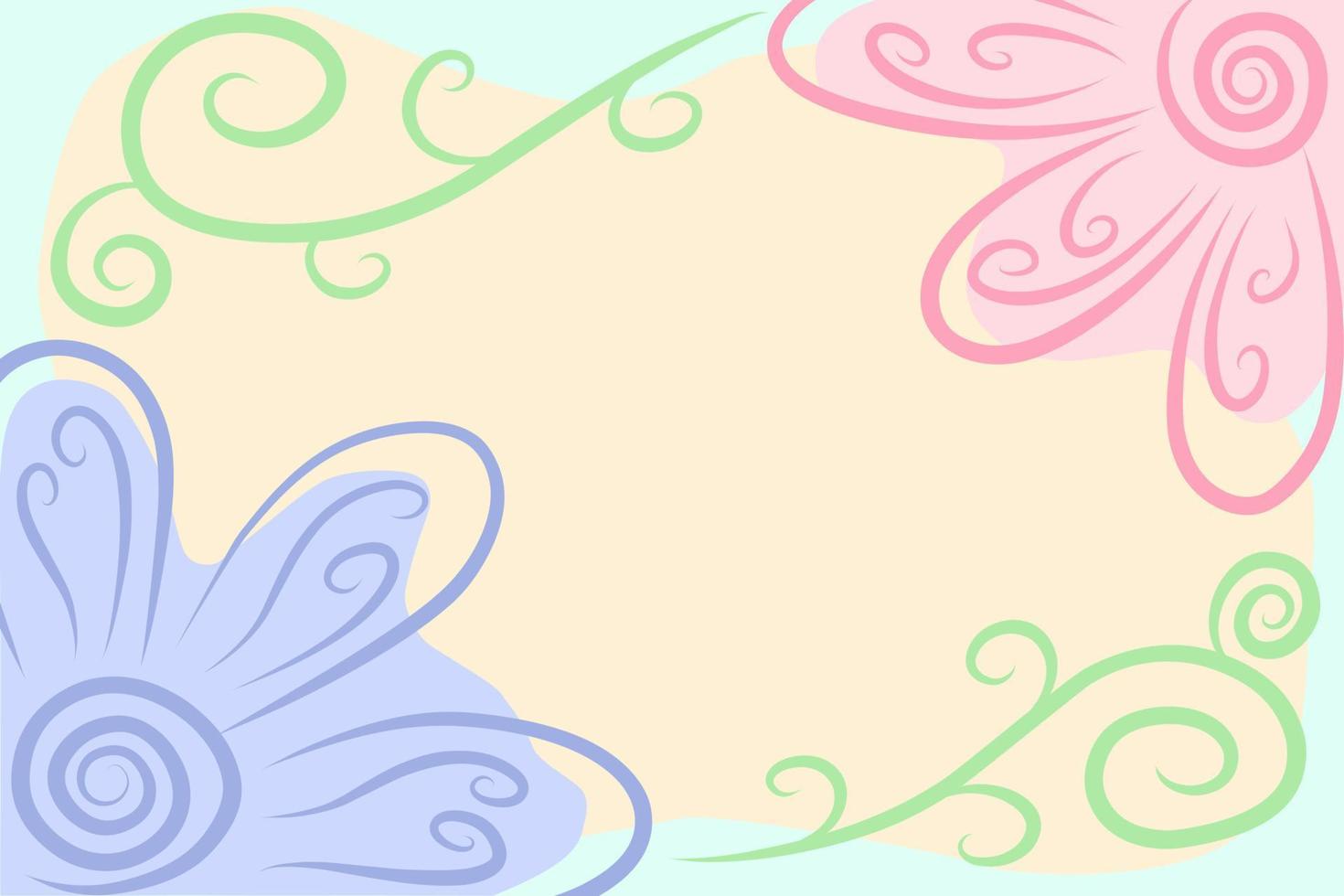 modelo de presente romântico de convite formal com folhas de flores e galho em fundo aquarela. cartão de convite de casamento de parabéns pastel com decoração composição de flor de flor de ervas amarelas vetor
