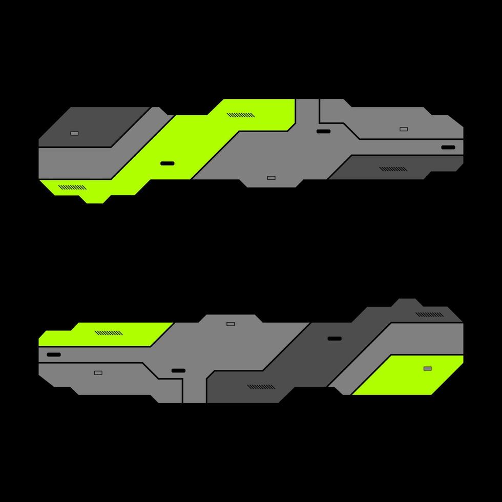 quadros de conjunto de hud, elementos de interface de usuário modernos futuristas, painel de controle, conjunto de ilustração vetorial de painel de interface cyberpunk. vetor