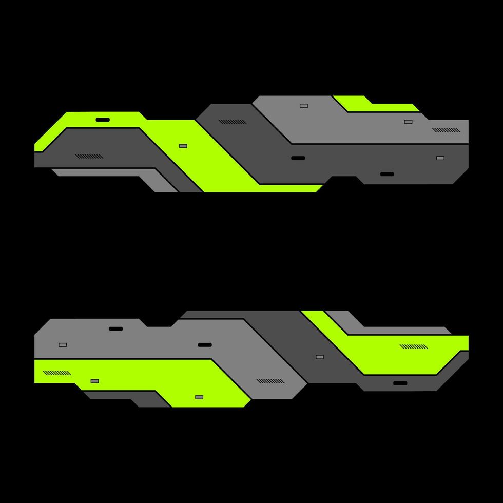 quadros de conjunto de hud, elementos de interface de usuário modernos futuristas, painel de controle, conjunto de ilustração vetorial de painel de interface cyberpunk. vetor