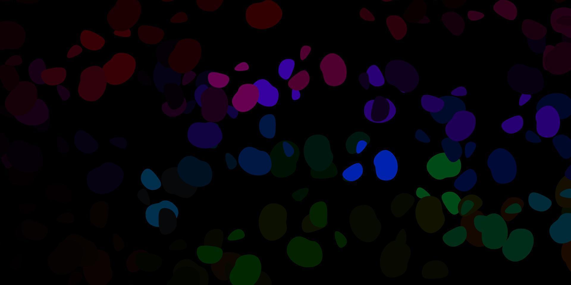 cenário de vetor multicolorido escuro com formas caóticas.
