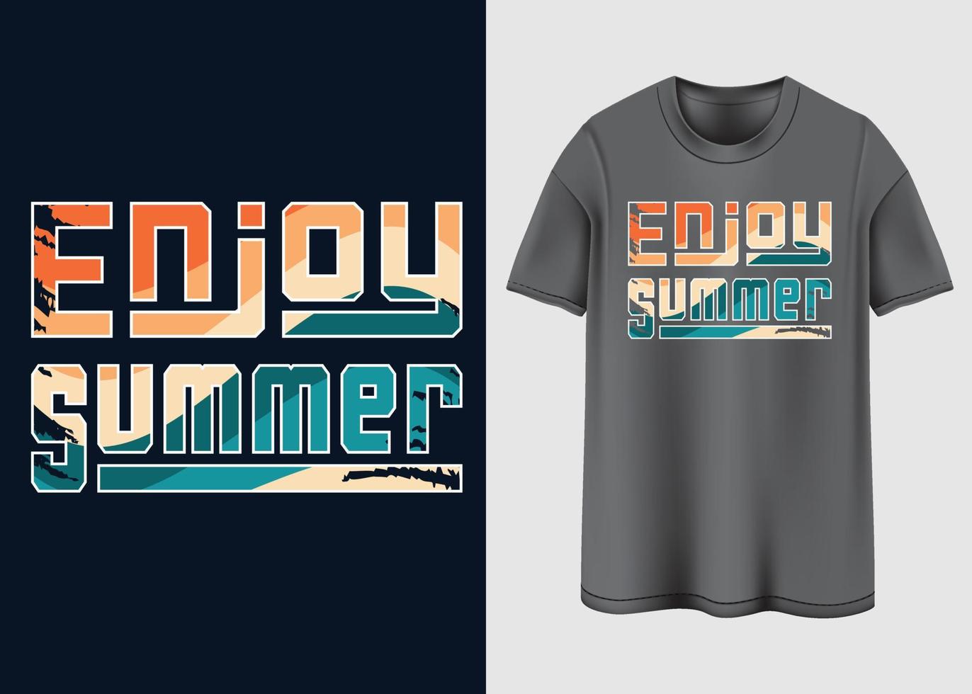 vamos aproveitar o design da camiseta de verão vetor