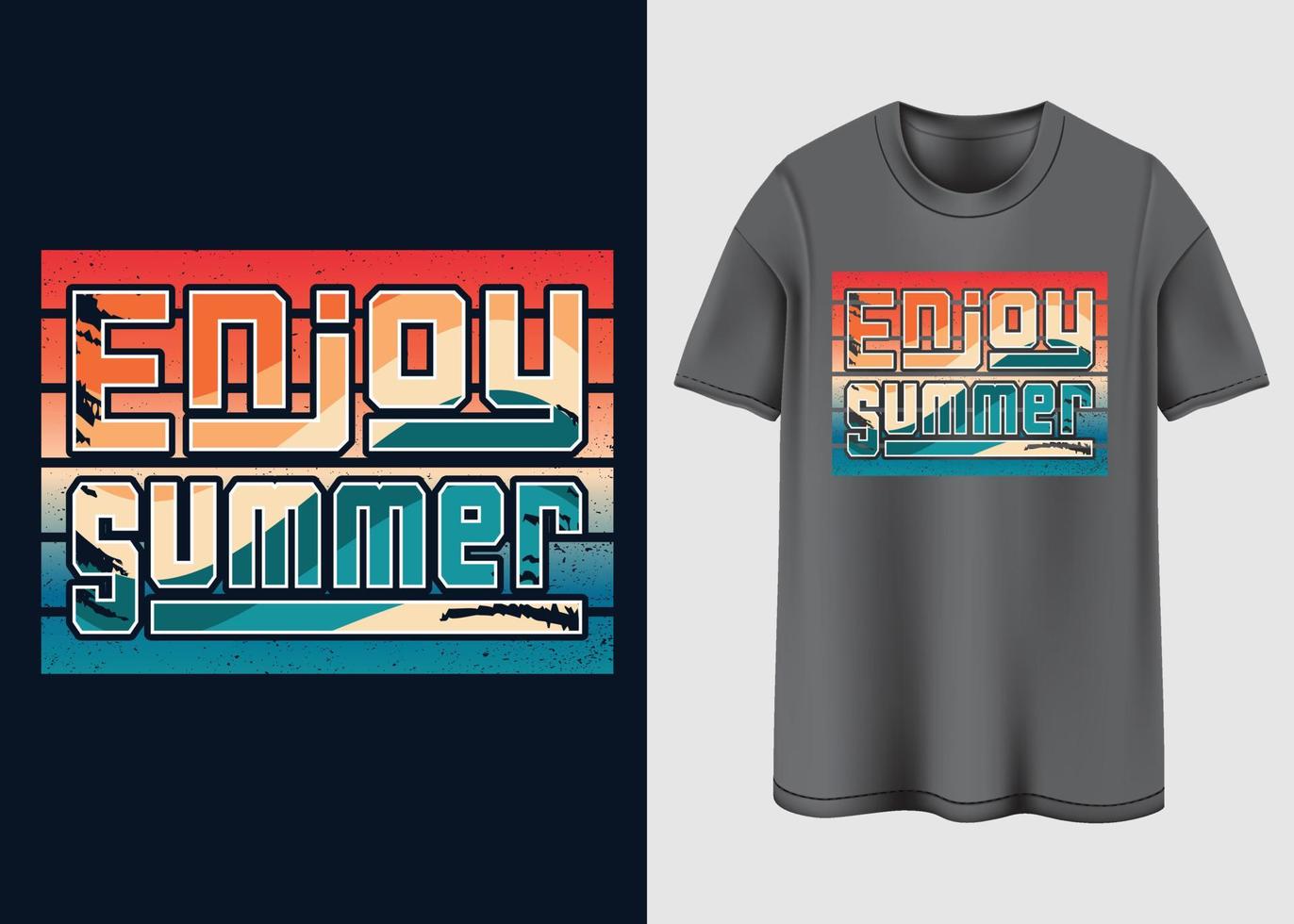 vamos aproveitar o design da camiseta de verão vetor