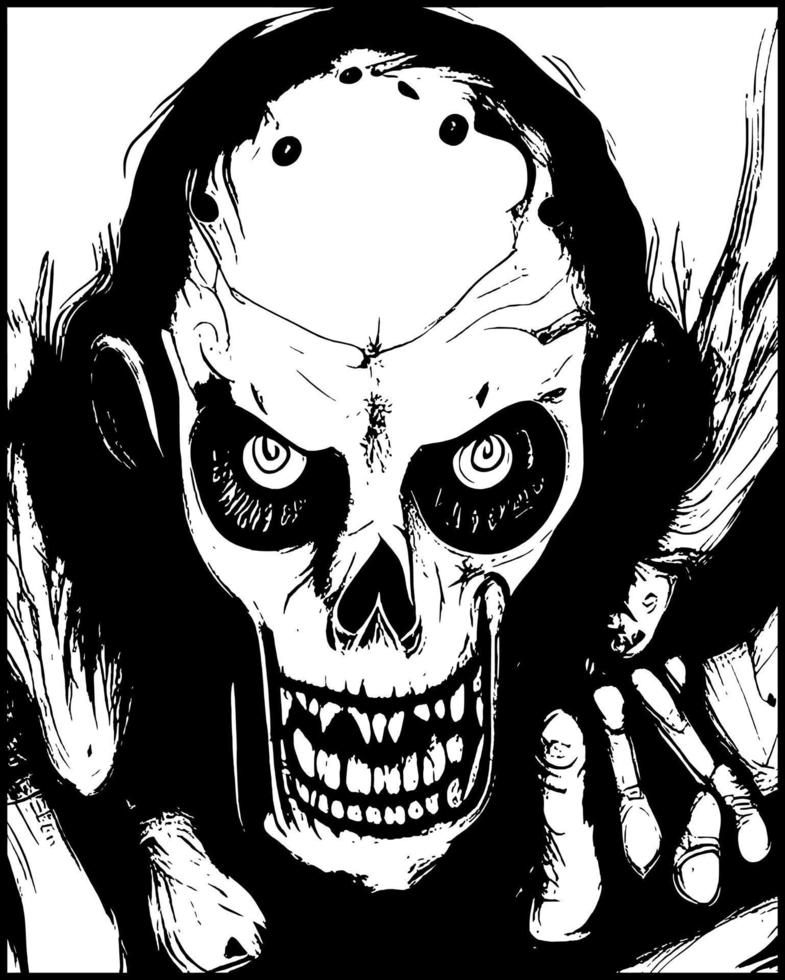 ilustração vetorial de desenho animado de monstro fantasma vetor