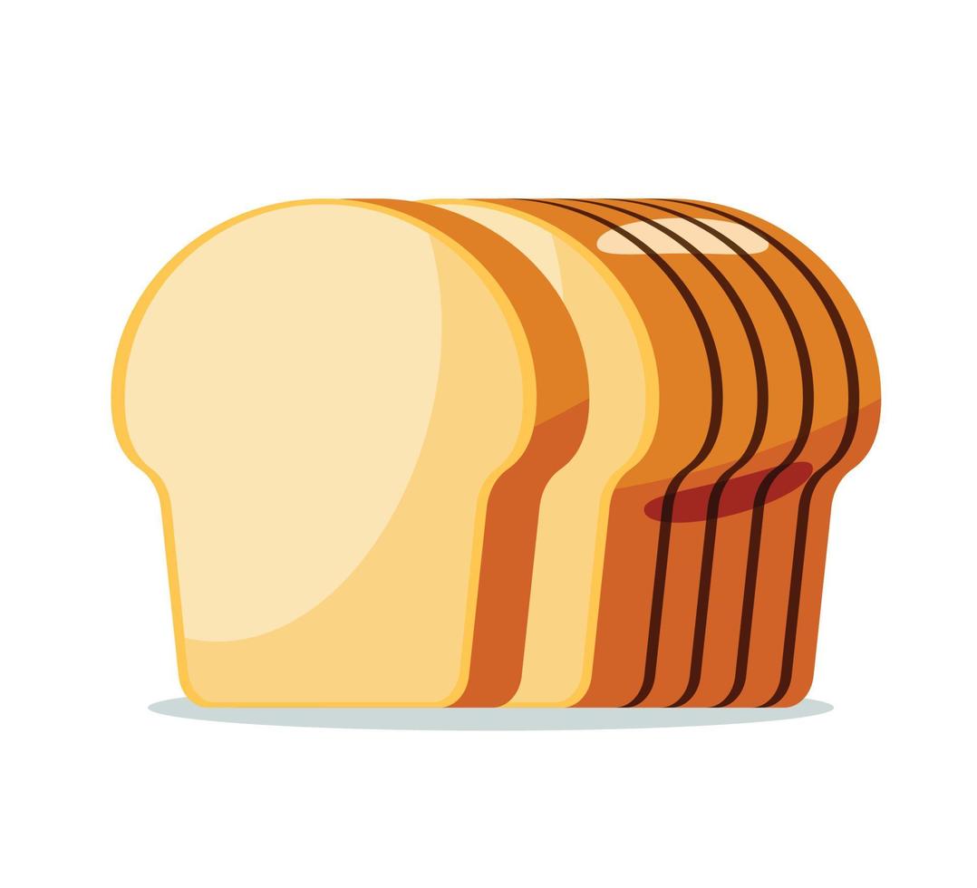 ilustração vetorial de isolado de pão de pão vetor
