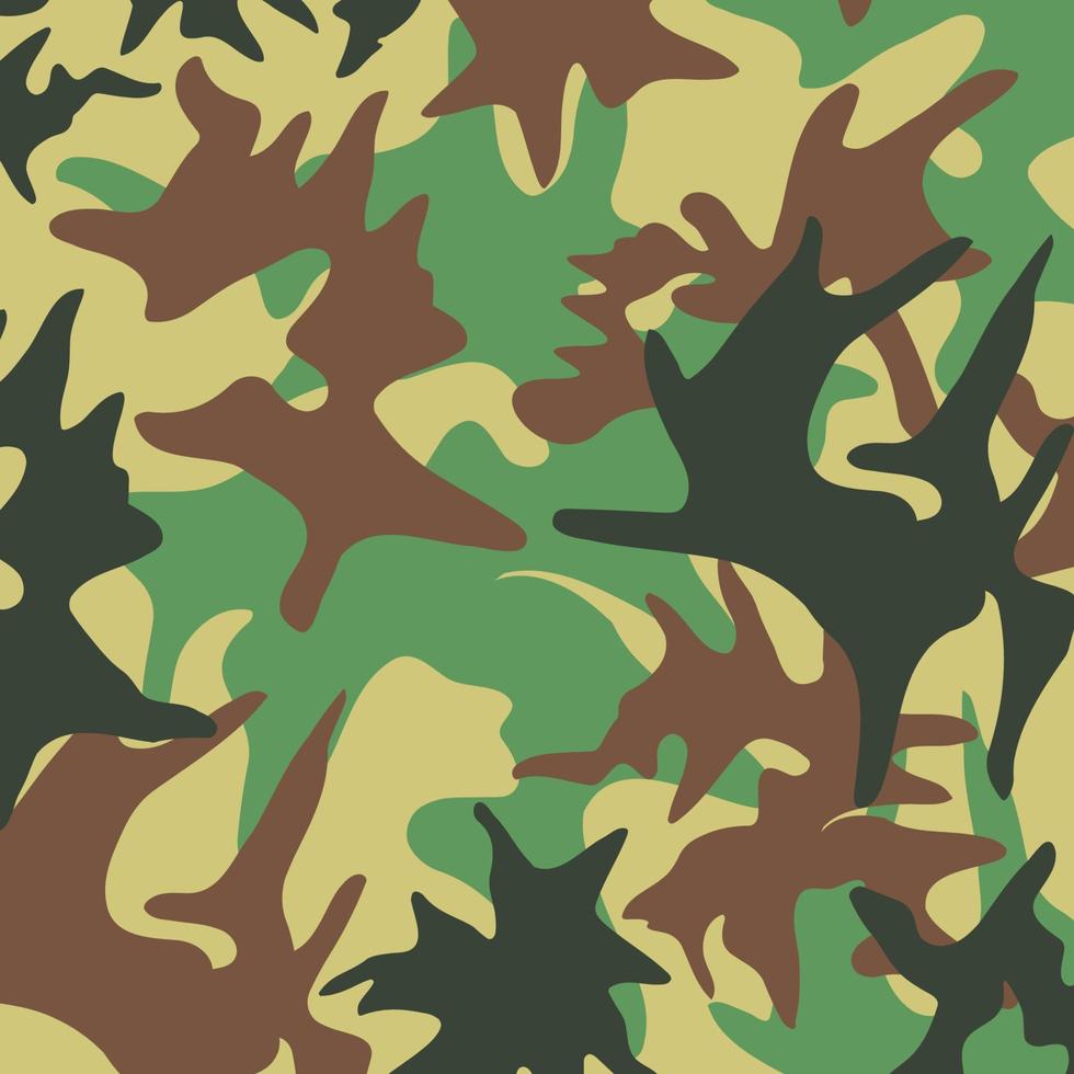 selva tropical padrão de faixa de camuflagem abstrata fundo militar adequado para impressão de pano e embalagem vetor