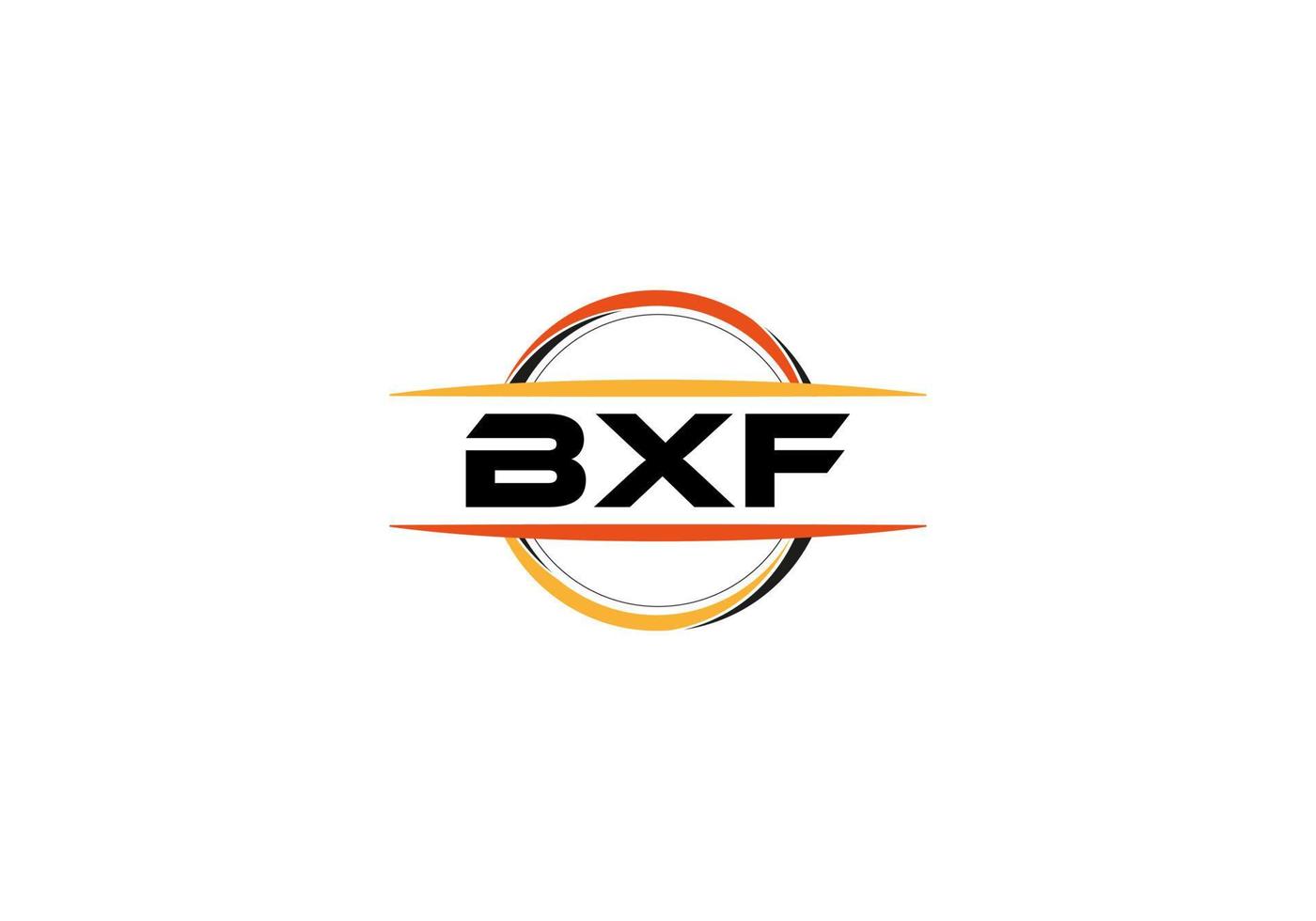 logotipo de forma de mandala de realeza de carta bxf. logotipo da arte do pincel bxf. logotipo bxf para uma empresa, negócios e uso comercial. vetor