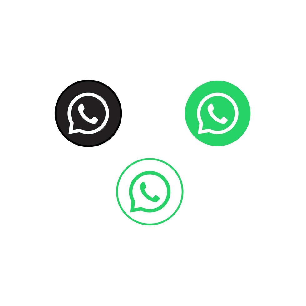 ícone ou logotipo do whatsapp em vetor