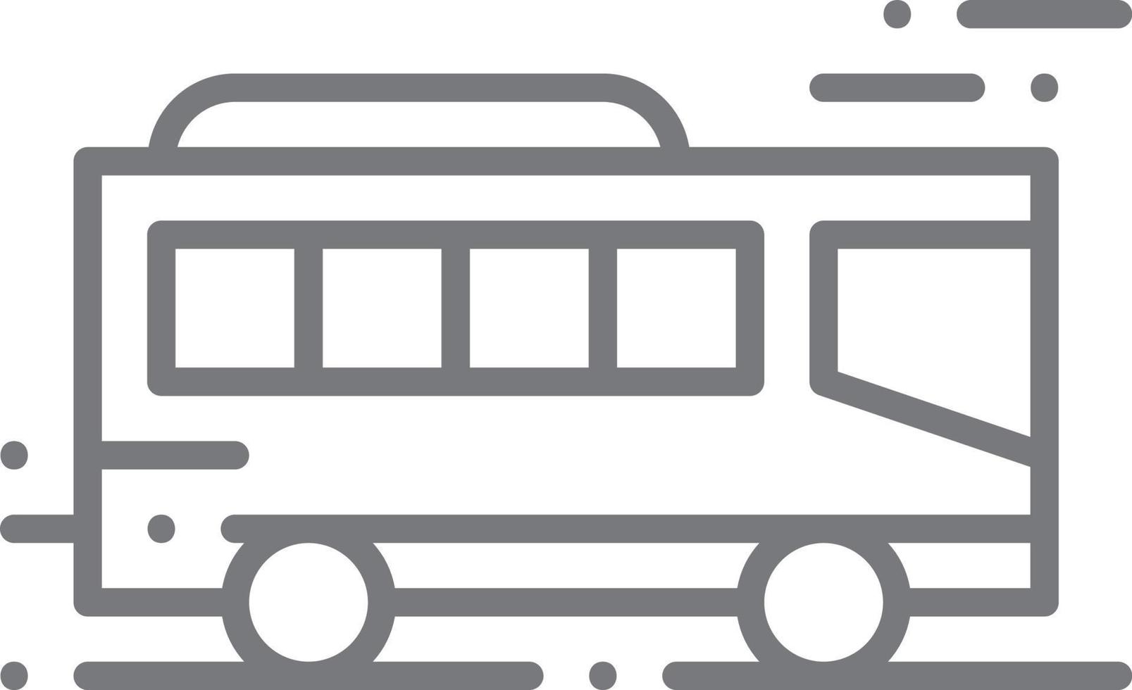 ícones de pessoas de ícone de transporte de ônibus com estilo de contorno preto. veículo, símbolo, transporte, linha, estrutura de tópicos, viagem, automóvel, editável, pictograma, isolado, plano. ilustração vetorial vetor