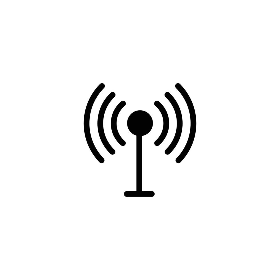ilustração em vetor simples ícone plano de antena