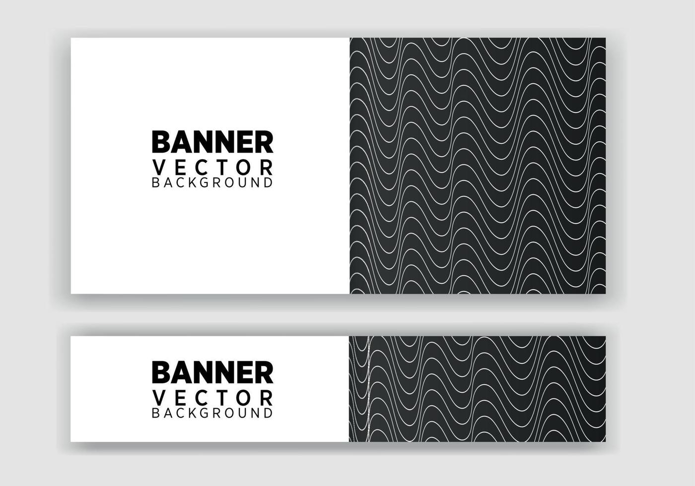 conjunto de banners web criativos de tamanho padrão com um lugar para texto. bandeira de anúncio de negócios. modelo de design de pôster e banner. vetor
