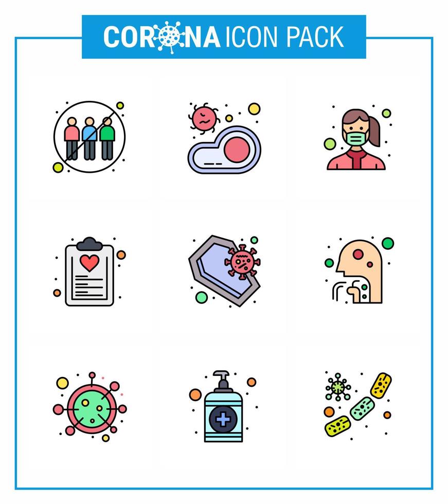 conjunto de ícones de prevenção de coronavírus 25 azul lista de verificação de saúde transmissão proteção contra desgaste viral coronavírus 2019nov doença vetor elementos de design
