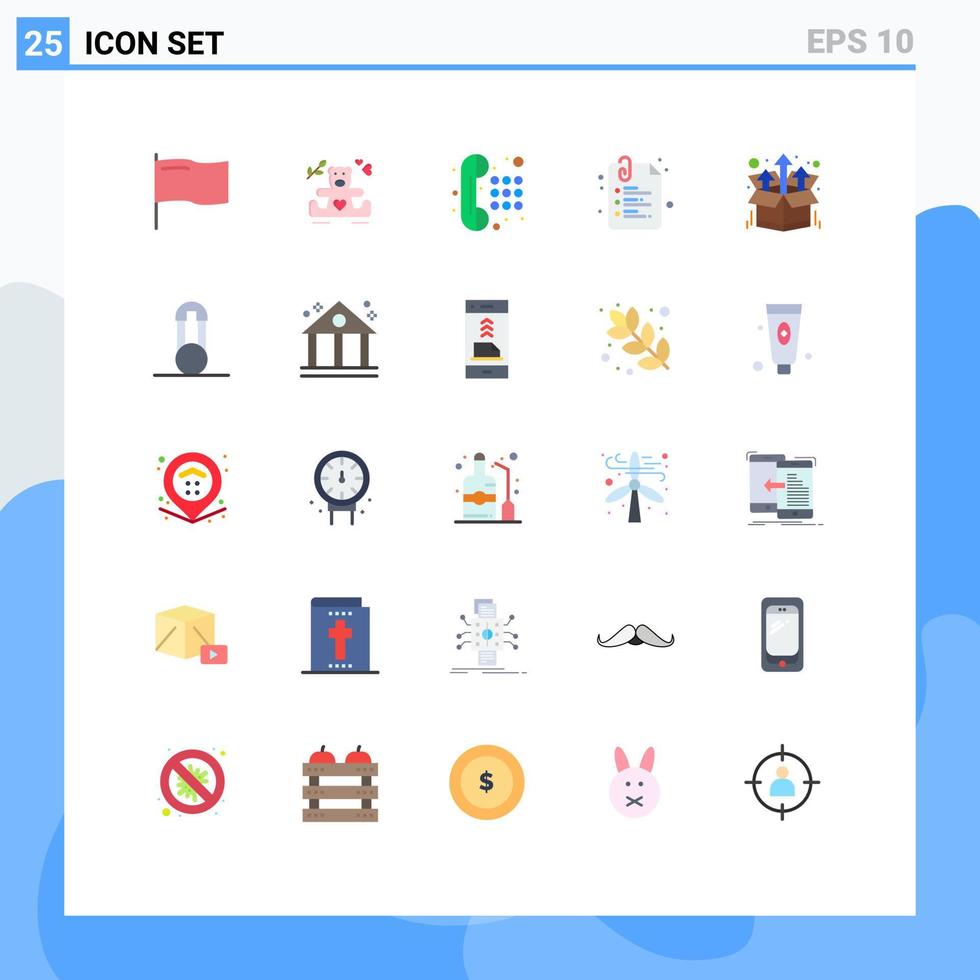 25 ícones criativos sinais e símbolos modernos do pacote de produtos telefone de volta à escola clip elementos de design de vetores editáveis