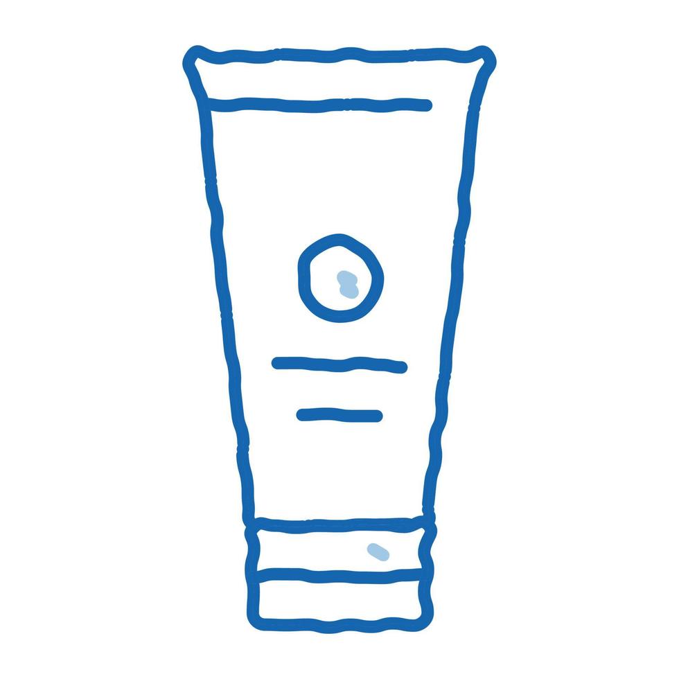 ícone de doodle de tubo de creme ilustração desenhada à mão vetor