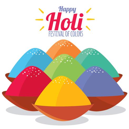 Vetor feliz colorido do festival de Holi
