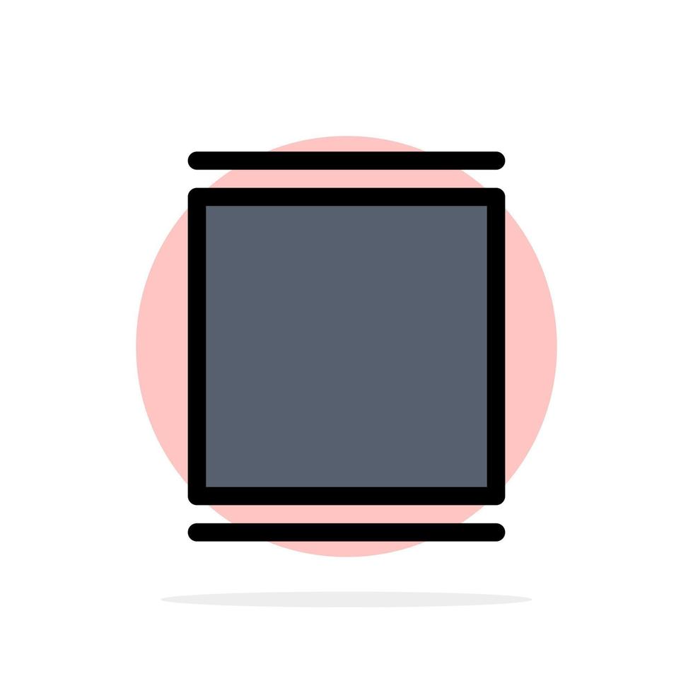 galeria instagram define linha do tempo círculo abstrato ícone de cor plana vetor