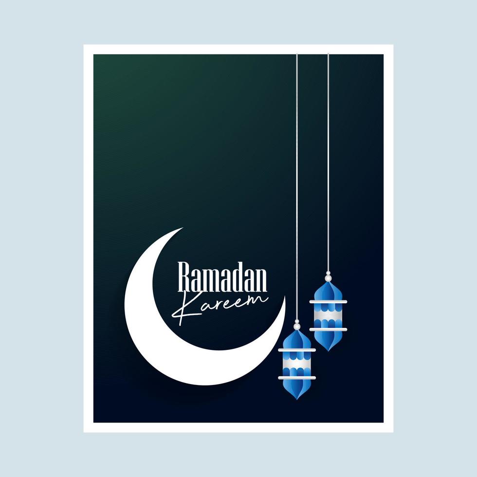 ilustração vetorial de fundo de design ramadan kareem para cartaz e banner de cartão de saudação vetor