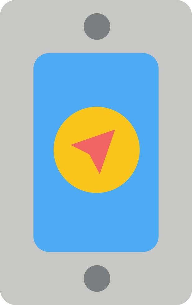 modelo de banner de ícone de vetor de ícone de cor plana de chuva de pino móvel
