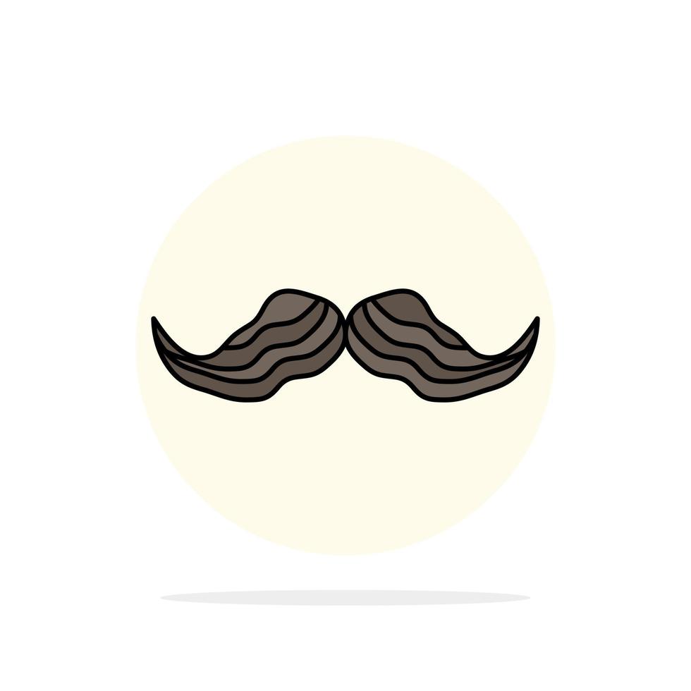 bigode hipster movember homens machos vetor de ícone de cor plana