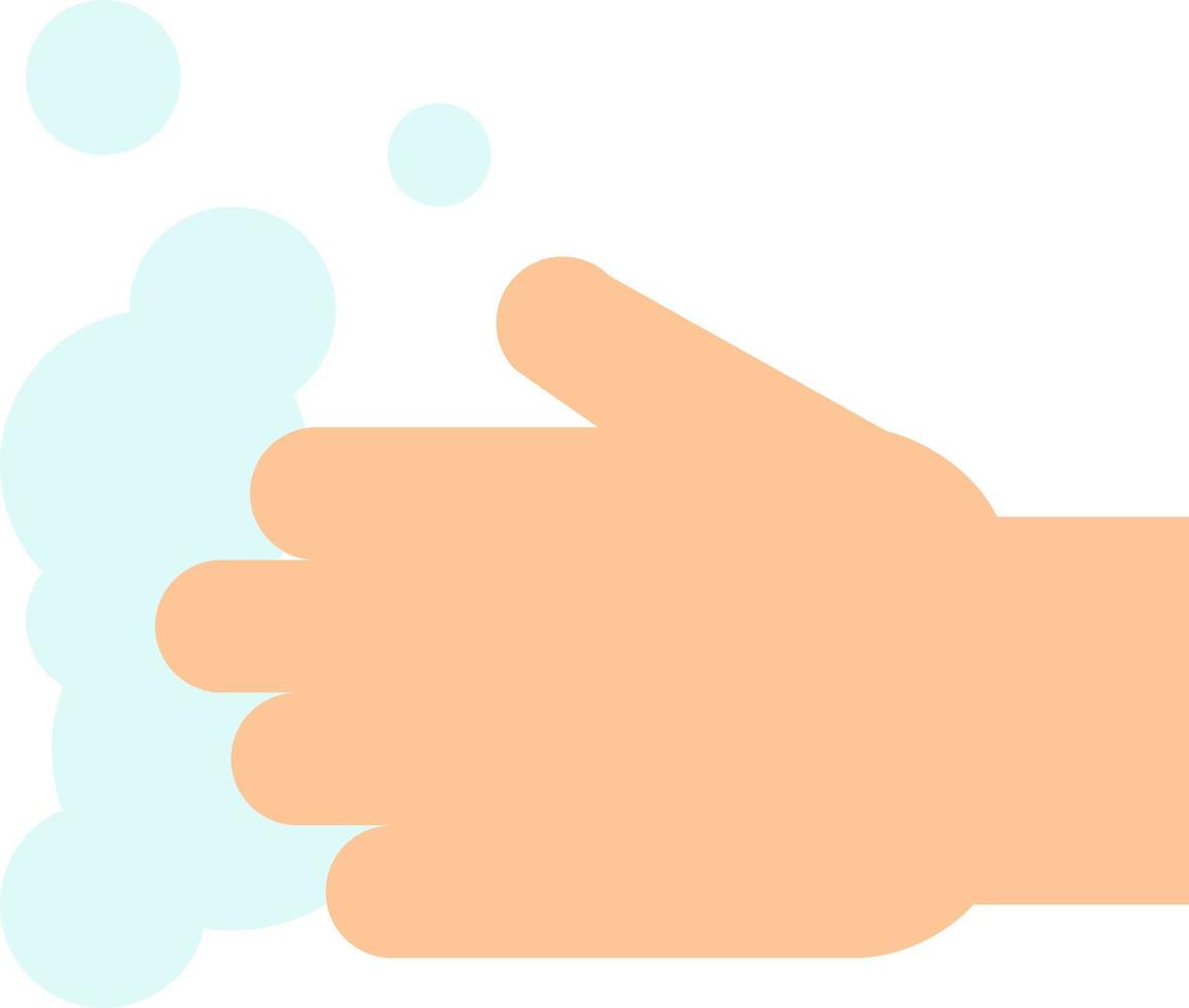 modelo de banner de ícone de vetor de ícone de cor plana de lavagem de sabão para as mãos