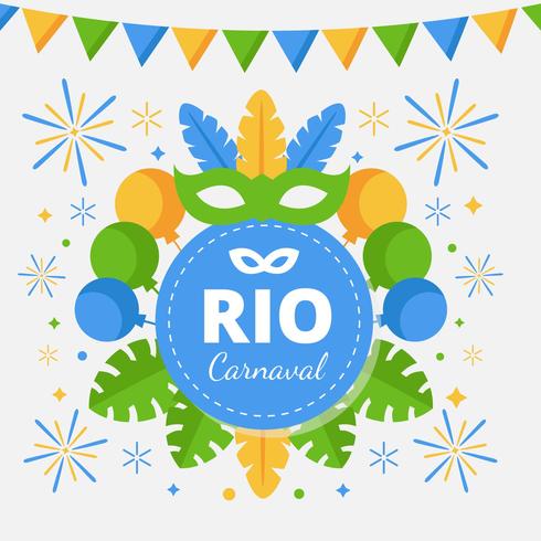 Vector brasileiro Rio De Janiero Carnaval