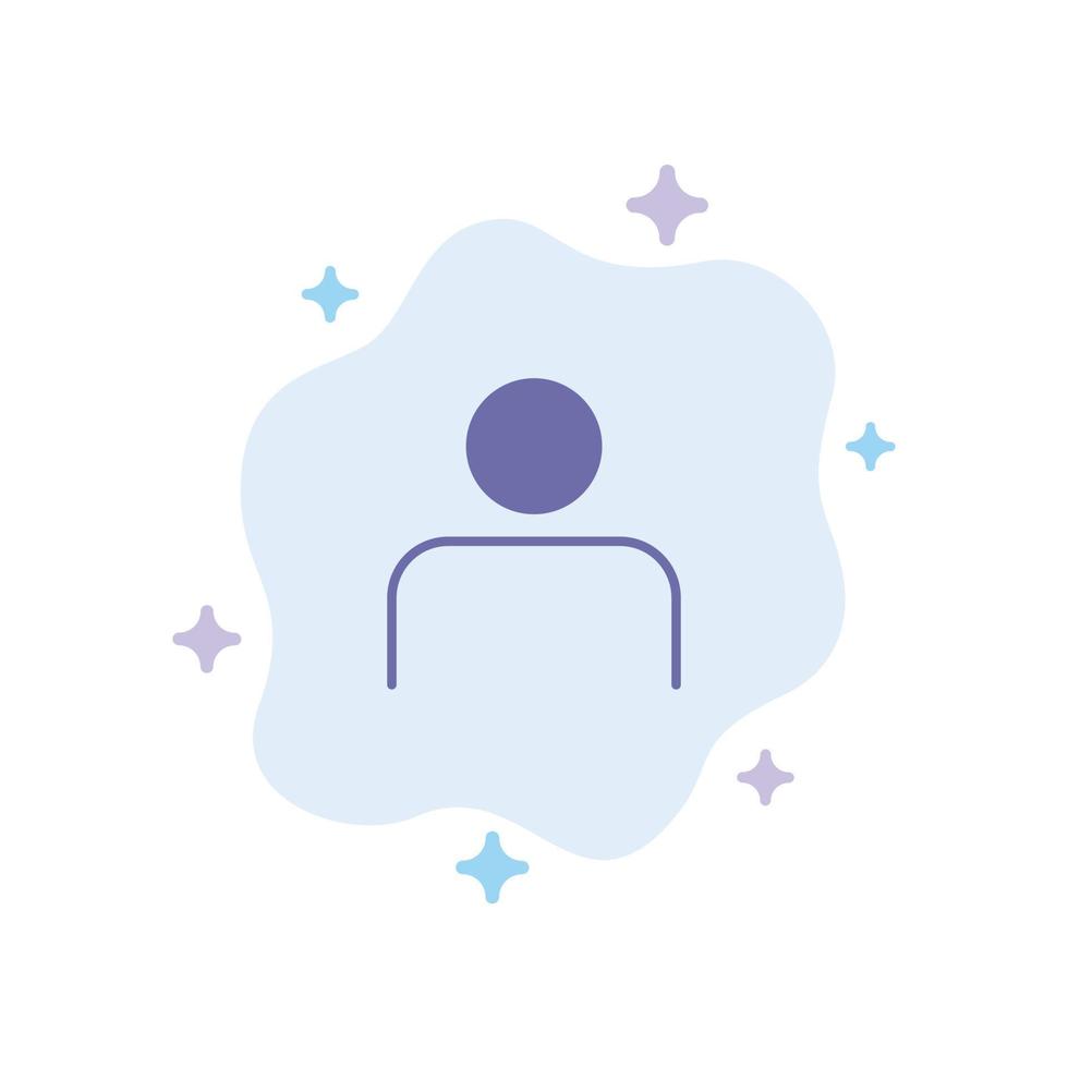 perfil de pessoas do instagram define o ícone azul do usuário no fundo da nuvem abstrata vetor