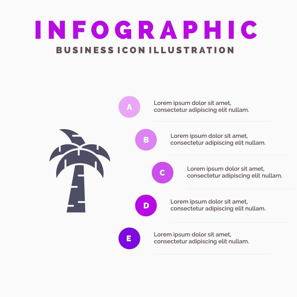modelo de apresentação de infográficos de palmeiras brasil apresentação em 5 etapas vetor